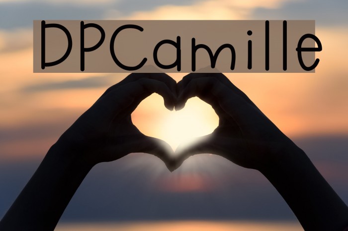DPCamille Font examples
