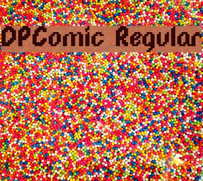 DPComic Regular Font examples