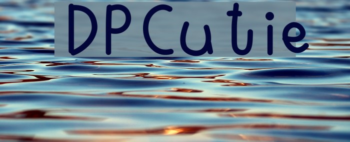 DPCutie फ़ॉन्ट examples