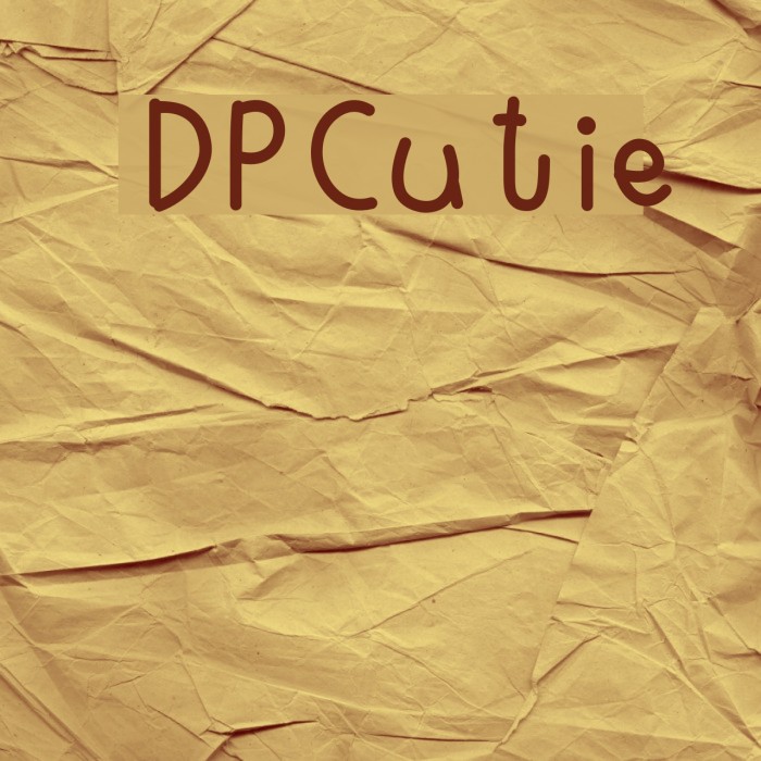 DPCutie फ़ॉन्ट examples