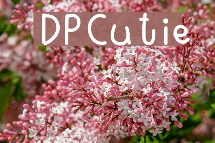 DPCutie फ़ॉन्ट examples