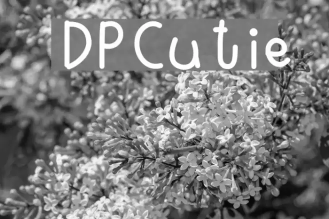 DPCutie Font examples