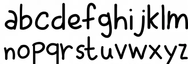 DPDorkDiary 字体 小写