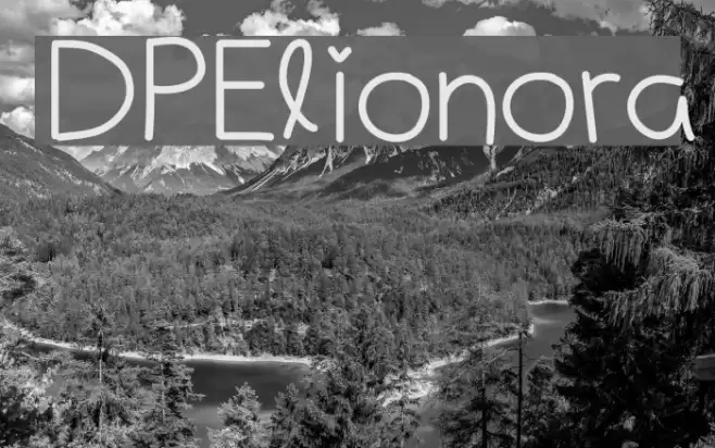 DPElionora Font examples