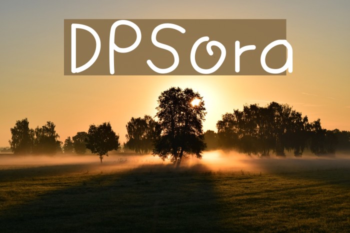 DPSora Font examples