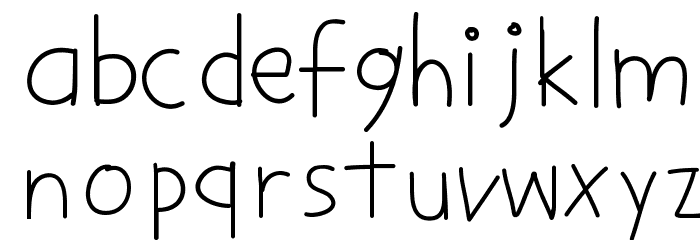 DPStick Font LOWERCASE