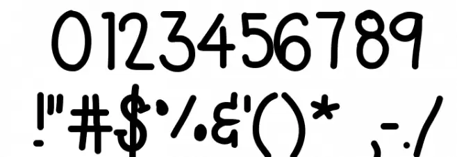 DPTypewritten Font OTHER CHARS