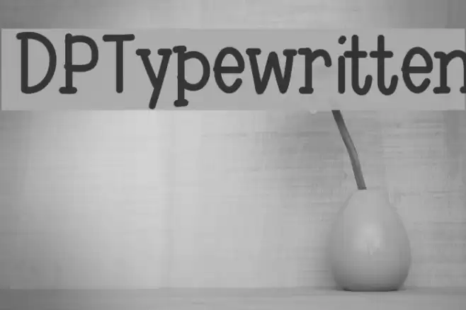 DPTypewritten Font examples