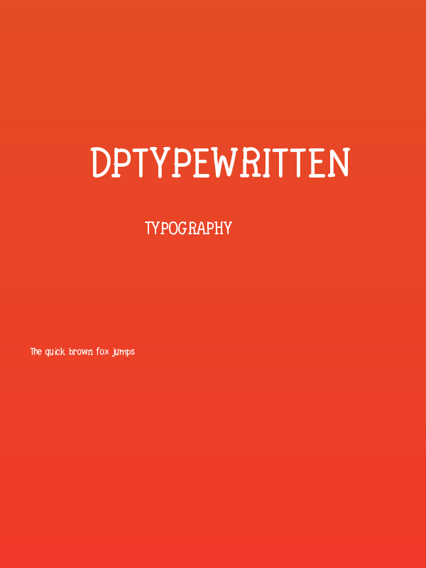 DPTypewritten Poster