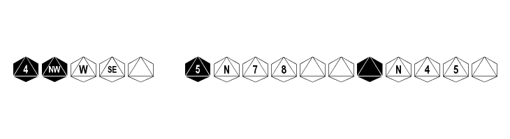 DPoly Eight-Sider Font