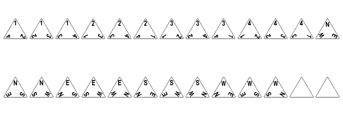 DPoly Four-Sider Font LOWERCASE