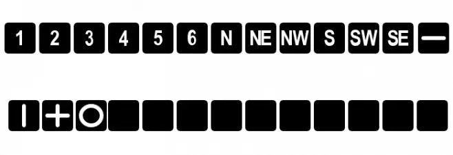 DPoly Six-Sider Schriftart Groß