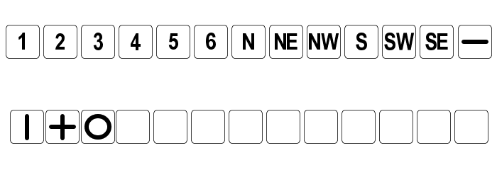 DPoly Six-Sider Font LOWERCASE