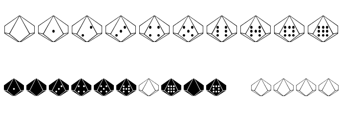 DPoly Ten-Sider Font OTHER CHARS