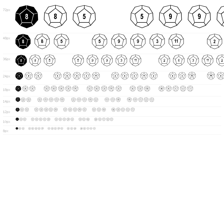 DPoly Twelve-Sider Waterfall