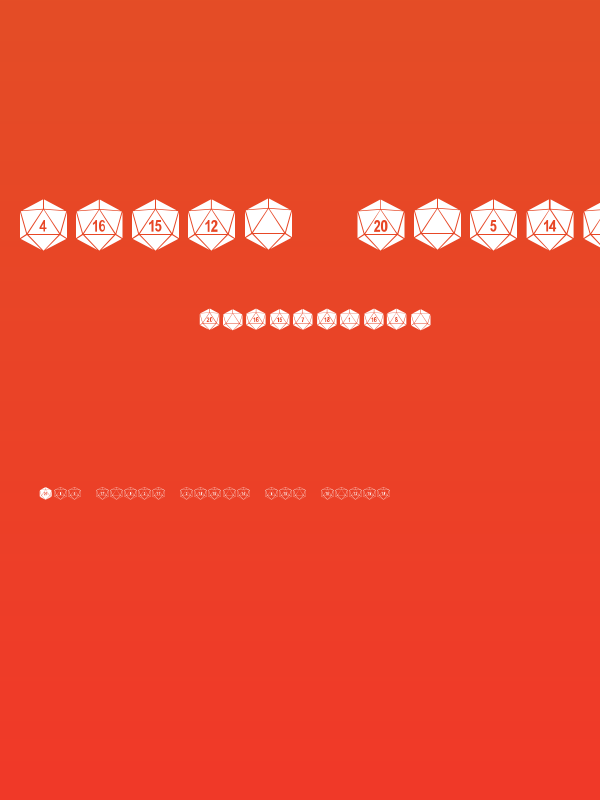 DPoly Twenty-Sider Poster