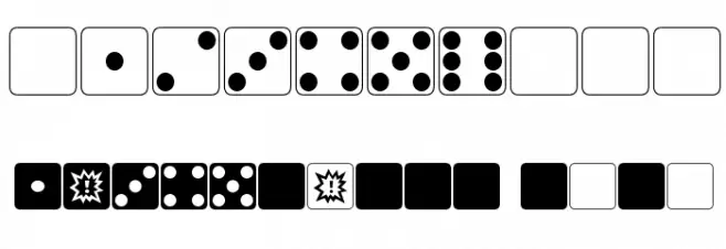 dPoly Block Dice Font OTHER CHARS