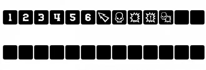 dPoly Block Dice Schriftart Groß