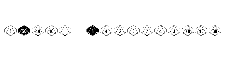 dPoly Decahedron Font