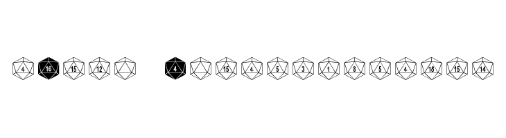 dPoly Duodecahedron Font