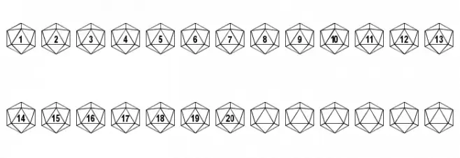 dPoly Duodecahedron फ़ॉन्ट लोअरकेस