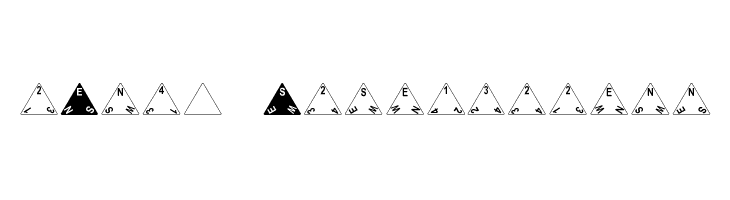 dPoly Tetrahedron Font