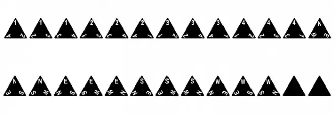 dPoly Tetrahedron Polices MAJUSCULES