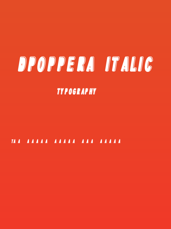 dPopper-Italic Poster