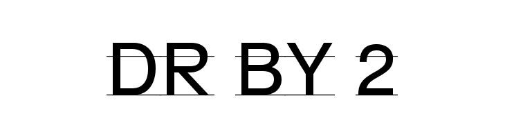 DR BY 2  font caratteri gratis