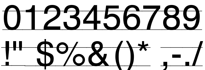DR BY 2 Font OTHER CHARS