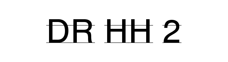 DR HH 2 Font