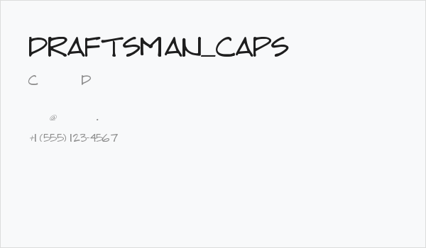 DRAFTSMAN_CAPS Business Card