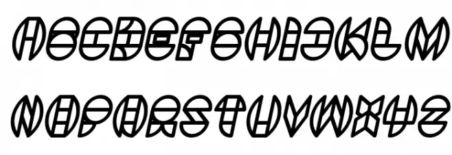DRAGON FLY Bold Italic フォント 大文字