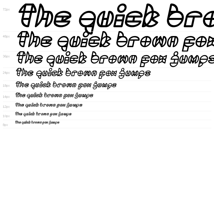 DRAGON FLY Bold Italic Waterfall