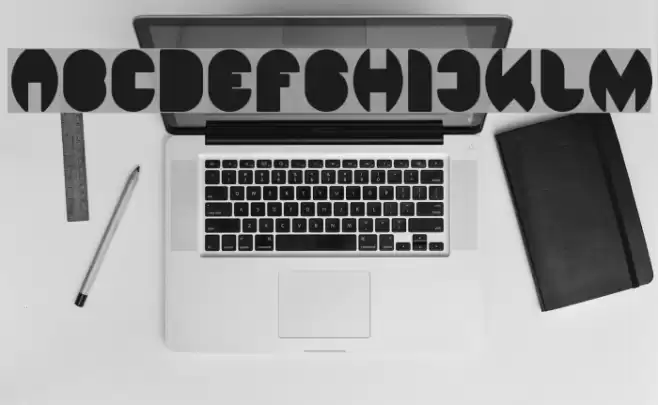 DRAGON FLY-Filled Font examples