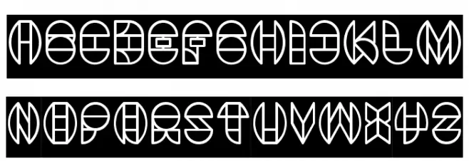 DRAGON FLY-Inverse Schriftart Groß