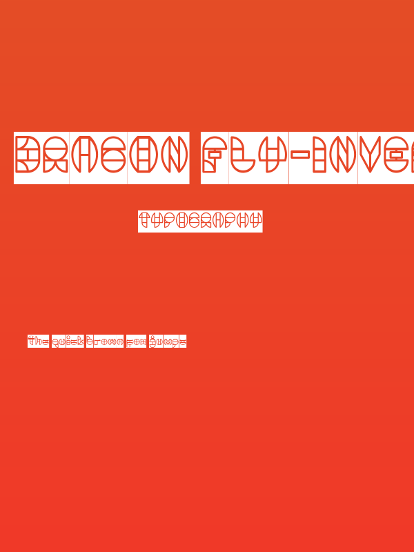 DRAGON FLY-Inverse Poster