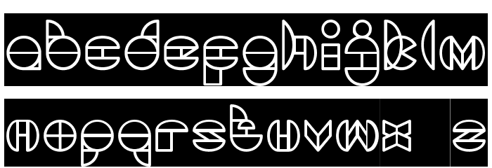 DRAGON FLY-Inverse Font LOWERCASE