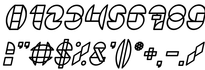 DRAGON FLY Italic Font OTHER CHARS