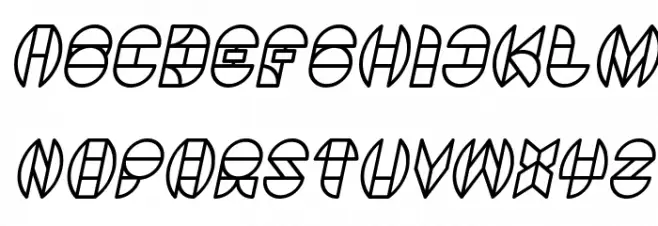 DRAGON FLY Italic Fuentes MAYÚSCULAS