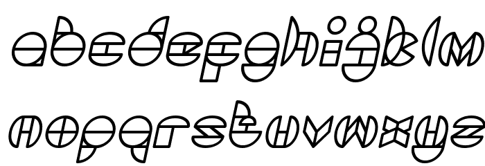 DRAGON FLY Italic Font LOWERCASE