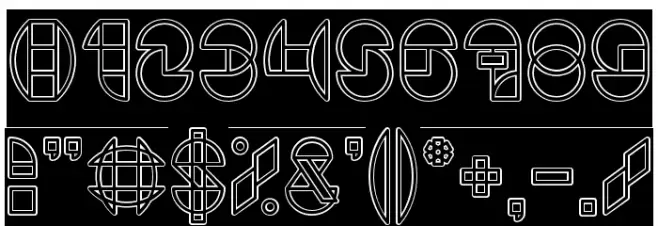 DRAGON FLY-Outlined-Hollow Font OTHER CHARS