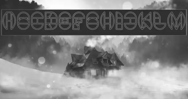 DRAGON FLY-Outlined-Hollow Font examples