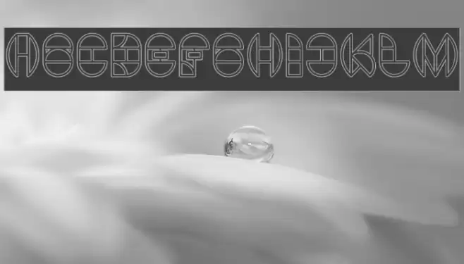 DRAGON FLY-Outlined-Hollow Font examples