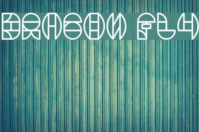 DRAGON FLY Font examples