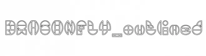 DRAGON FLY_outlined  Descarca Fonturi Gratis