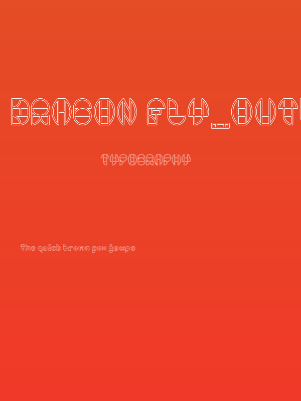 DRAGON FLY_outlined Poster