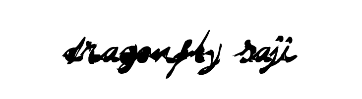 DRAGONFLY saji  font caratteri gratis