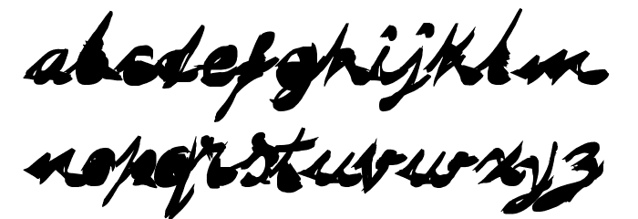 DRAGONFLY saji Font LOWERCASE