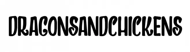 DRAGONSANDCHICKENS  Frei Schriftart Herunterladen